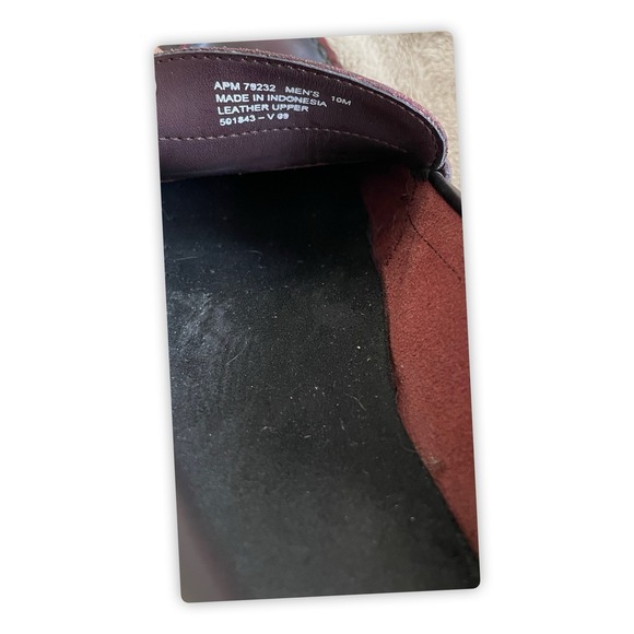 Rockport Penny Loafers Shoes Men's Sz 10M Burgundy Leather Slip On #501843 - Picture 9 of 9